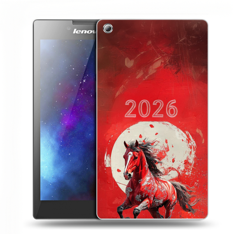 Силиконовый чехол на Lenovo Tab 3 7 с принтом Новый год Силиконовый чехол на Lenovo Tab 3 7 с принтом Новый год