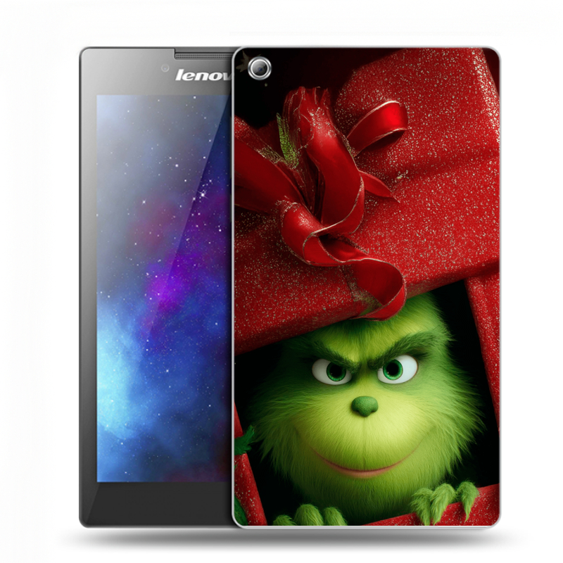 Силиконовый чехол на Lenovo Tab 3 7 с принтом Новый год Силиконовый чехол на Lenovo Tab 3 7 с принтом Новый год