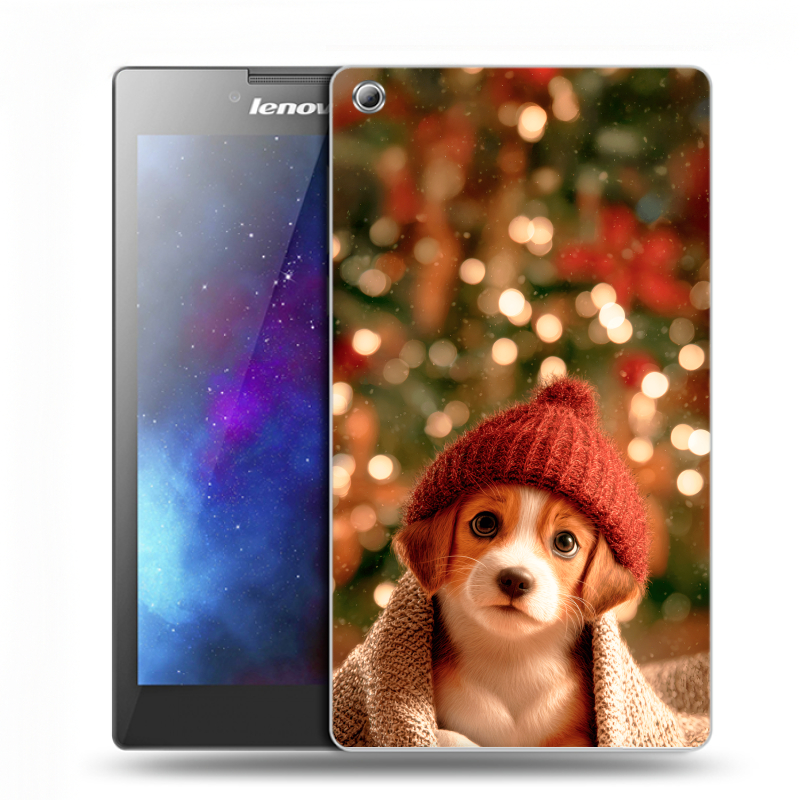 Силиконовый чехол на Lenovo Tab 3 7 с принтом Новый год Силиконовый чехол на Lenovo Tab 3 7 с принтом Новый год