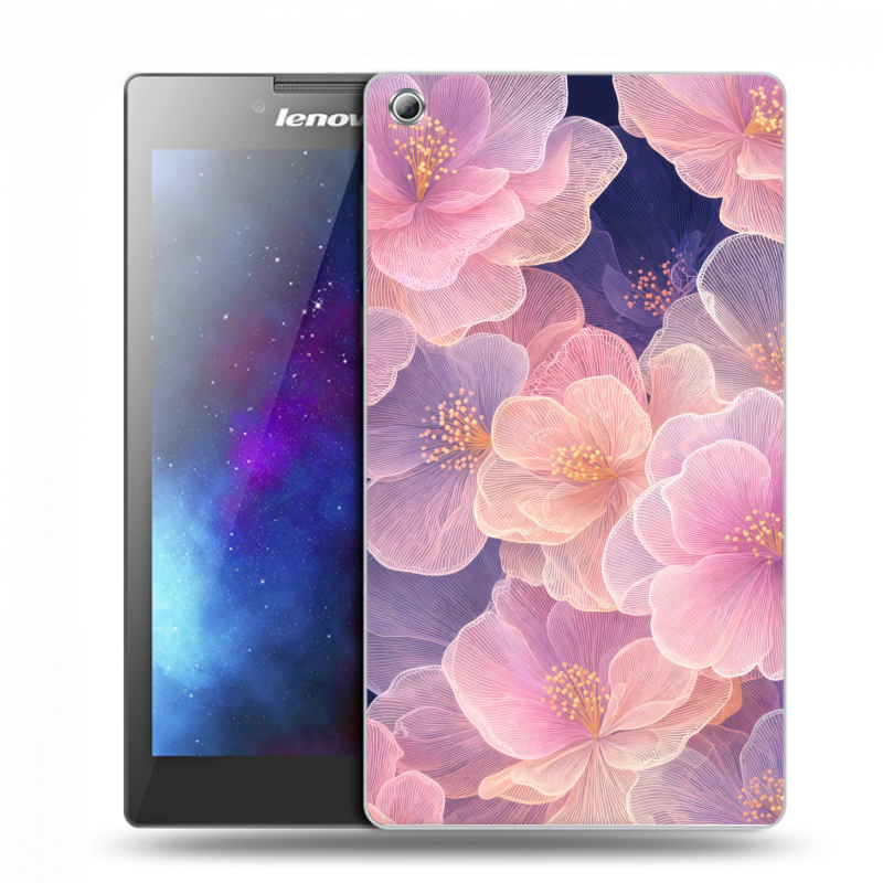 Силиконовый чехол на Lenovo Tab 3 7 с принтом женский Силиконовый чехол на Lenovo Tab 3 7 с принтом женский