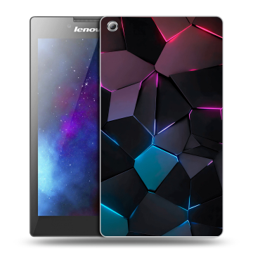 Силиконовый чехол на планшета Lenovo Tab 3 8 с принтом Геометрия неона Силиконовый чехол на планшета Lenovo Tab 3 8 с принтом Геометрия неона