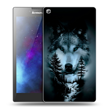 Силиконовый чехол на планшета Lenovo Tab 3 8 с принтом Лесной волк Силиконовый чехол на планшета Lenovo Tab 3 8 с принтом Лесной волк