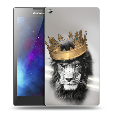 Силиконовый чехол на планшета Lenovo Tab 3 8 с принтом Лев с короной Силиконовый чехол на планшета Lenovo Tab 3 8 с принтом Лев с короной