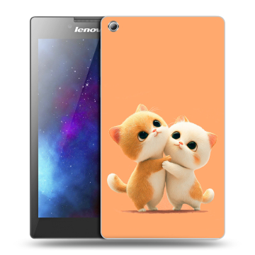 Силиконовый чехол на планшета Lenovo Tab 3 8 с принтом Милые котики Силиконовый чехол на планшета Lenovo Tab 3 8 с принтом Милые котики