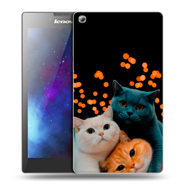 Силиконовый чехол на планшета Lenovo Tab 3 8 с принтом Кошки Силиконовый чехол на планшета Lenovo Tab 3 8 с принтом Кошки