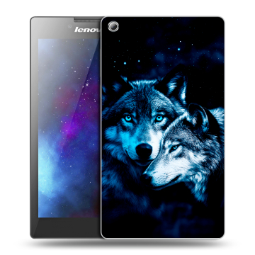 Силиконовый чехол на планшета Lenovo Tab 3 8 с принтом Волки Силиконовый чехол на планшета Lenovo Tab 3 8 с принтом Волки