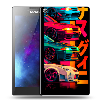 Силиконовый чехол на Lenovo Tab 3 8 с принтом Гоночные машины Силиконовый чехол на Lenovo Tab 3 8 с принтом Гоночные машины