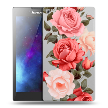 Силиконовый чехол на Lenovo Tab 3 8 с принтом Розы