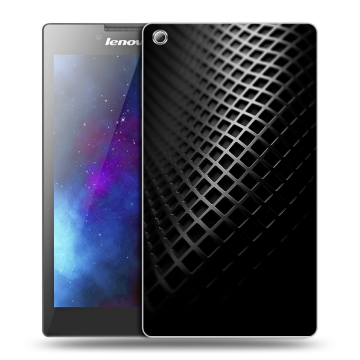 Силиконовый чехол на Lenovo Tab 3 8 с принтом Текстура металла