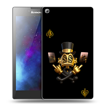 Силиконовый чехол на Lenovo Tab 3 8 с принтом Золотой скрудж макдак Силиконовый чехол на Lenovo Tab 3 8 с принтом Золотой скрудж макдак
