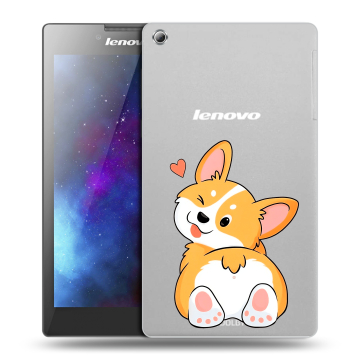 Силиконовый чехол на Lenovo Tab 3 8 с принтом Корги
