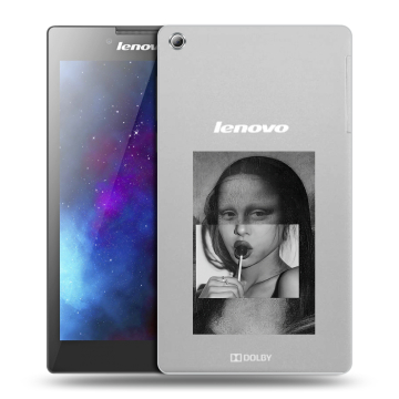 Силиконовый чехол на Lenovo Tab 3 8 с принтом Мона Лиза