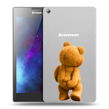 Силиконовый чехол на Lenovo Tab 3 8 с принтом Медведь Силиконовый чехол на Lenovo Tab 3 8 с принтом Медведь