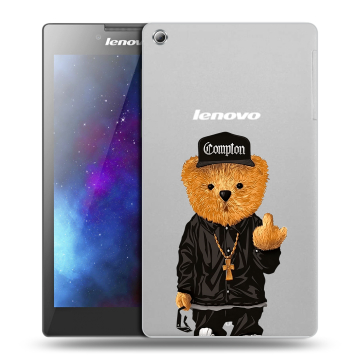 Силиконовый чехол на Lenovo Tab 3 8 с принтом Плюшевый медведь