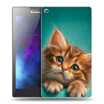 Силиконовый чехол на Lenovo Tab 3 8 с принтом котенок Силиконовый чехол на Lenovo Tab 3 8 с принтом котенок