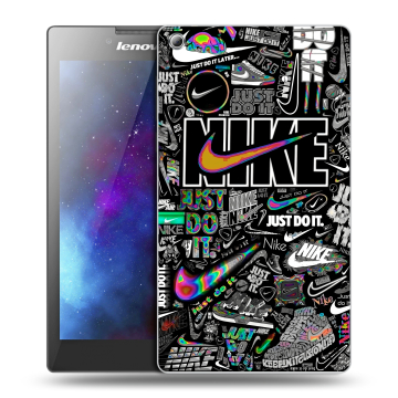 Силиконовый чехол на Lenovo Tab 3 8 с принтом Найк