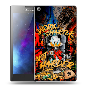 Силиконовый чехол на Lenovo Tab 3 8 с принтом Дональд Дак Деньги