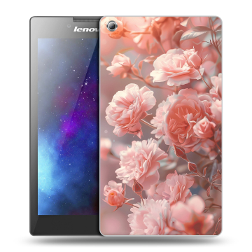 Силиконовый чехол на Lenovo Tab 3 8 с принтом Розовые розы