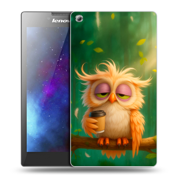Силиконовый чехол на Lenovo Tab 3 8 с принтом сова
