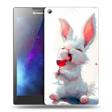 Силиконовый чехол на Lenovo Tab 3 8 с принтом кролик зайчик