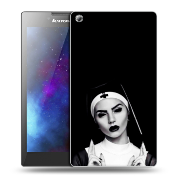 Силиконовый чехол на Lenovo Tab 3 8 с принтом монашка