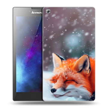 Силиконовый чехол на Lenovo Tab 3 8 с принтом лиса