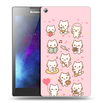 Силиконовый чехол на Lenovo Tab 3 8 с принтом Hello Kitty Хелоу Кити
