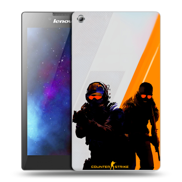 Силиконовый чехол на Lenovo Tab 3 8 с принтом Контер страйк Counter strike Силиконовый чехол на Lenovo Tab 3 8 с принтом Контер страйк Counter strike