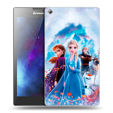 Силиконовый чехол на Lenovo Tab 3 8 с принтом Холодное сердце Frozen Силиконовый чехол на Lenovo Tab 3 8 с принтом Холодное сердце Frozen