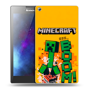 Силиконовый чехол на Lenovo Tab 3 8 с принтом Майнкрафт Minecraft