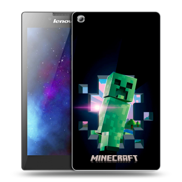 Силиконовый чехол на Lenovo Tab 3 8 с принтом Майнкрафт Minecraft
