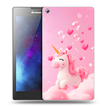 Силиконовый чехол на планшета Lenovo Tab 3 8 с принтом Единорог