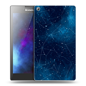 Силиконовый чехол на планшета Lenovo Tab 3 8 с принтом Космос звезды