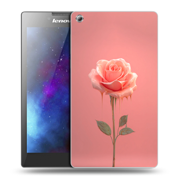 Силиконовый чехол на планшета Lenovo Tab 3 8 с принтом Розовая роза