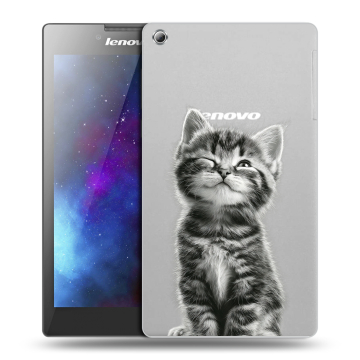 Силиконовый чехол на планшета Lenovo Tab 3 8 с принтом Котенок