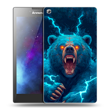 Силиконовый чехол на планшета Lenovo Tab 3 8 с принтом Медведь