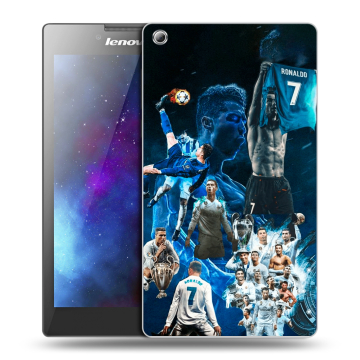 Силиконовый чехол на планшета Lenovo Tab 3 8 с принтом Реал Роналдо