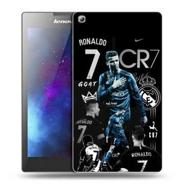Силиконовый чехол на Lenovo Tab 3 8 с принтом Реал Роналдо Силиконовый чехол на Lenovo Tab 3 8 с принтом Реал Роналдо