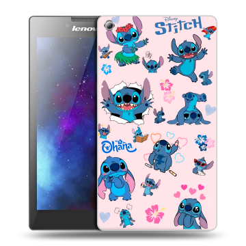 Силиконовый чехол на Lenovo Tab 3 8 с принтом Лило и Стич