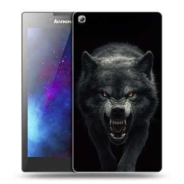 Силиконовый чехол на Lenovo Tab 3 8 с принтом Волк Силиконовый чехол на Lenovo Tab 3 8 с принтом Волк