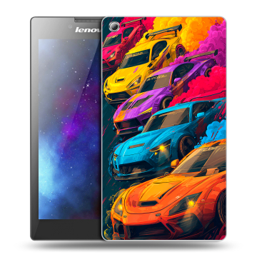 Силиконовый чехол на Lenovo Tab 3 8 с принтом Тачки Силиконовый чехол на Lenovo Tab 3 8 с принтом Тачки