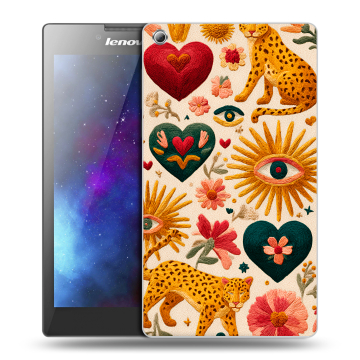 Силиконовый чехол на Lenovo Tab 3 8 с принтом Модный принт Силиконовый чехол на Lenovo Tab 3 8 с принтом Модный принт
