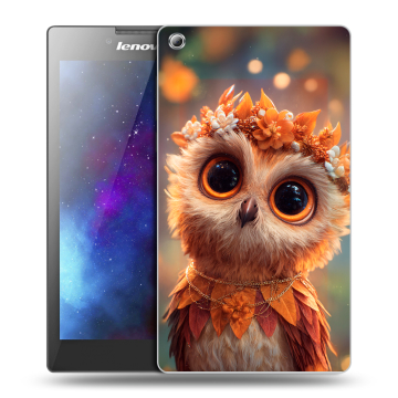 Силиконовый чехол на Lenovo Tab 3 8 с принтом Милая сова