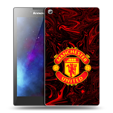 Силиконовый чехол на Lenovo Tab 3 8 с принтом Manchester United