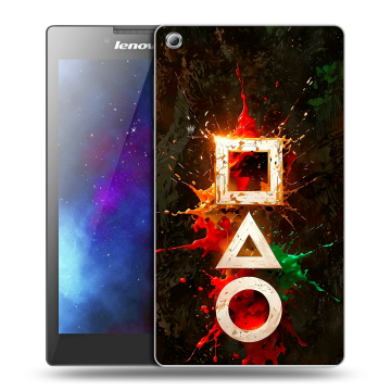 Силиконовый чехол на Lenovo Tab 3 8 с принтом Squid Game Игра кальмара