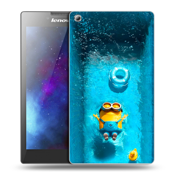 Силиконовый чехол на Lenovo Tab 3 8 с принтом Миньоны