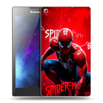 Силиконовый чехол на Lenovo Tab 3 8 с принтом Spiderman Человек паук
