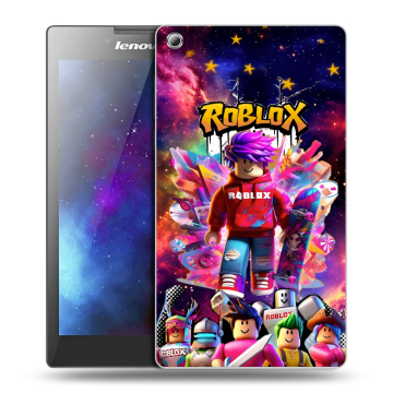 Силиконовый чехол на Lenovo Tab 3 8 с принтом Roblox Роблокс