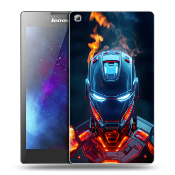 Силиконовый чехол на Lenovo Tab 3 8 с принтом IronMan Железный человек Силиконовый чехол на Lenovo Tab 3 8 с принтом IronMan Железный человек