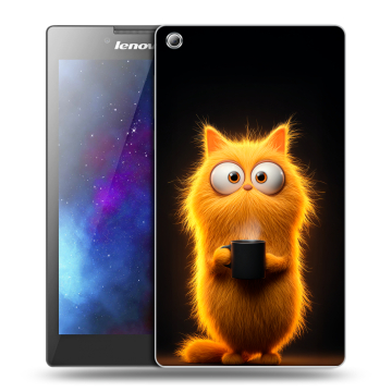 Силиконовый чехол на Lenovo Tab 3 8 с принтом Смешной кот